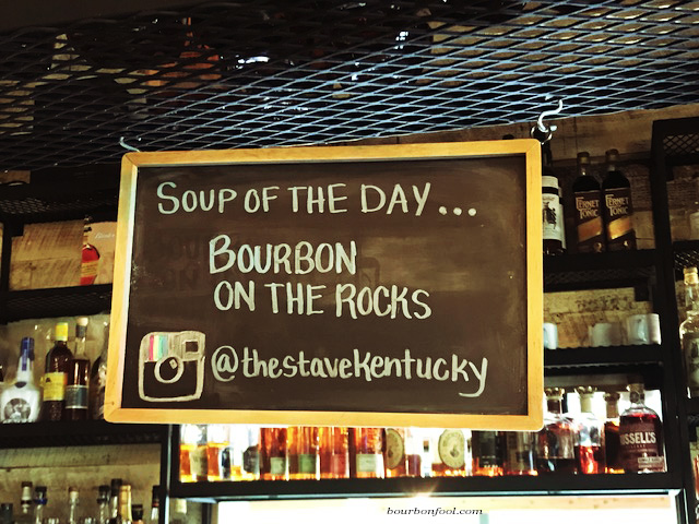 Soup of the Day...
bourbon on the rocks