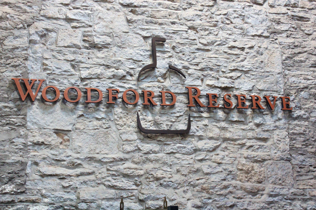 Woodford Reserve on stone wall