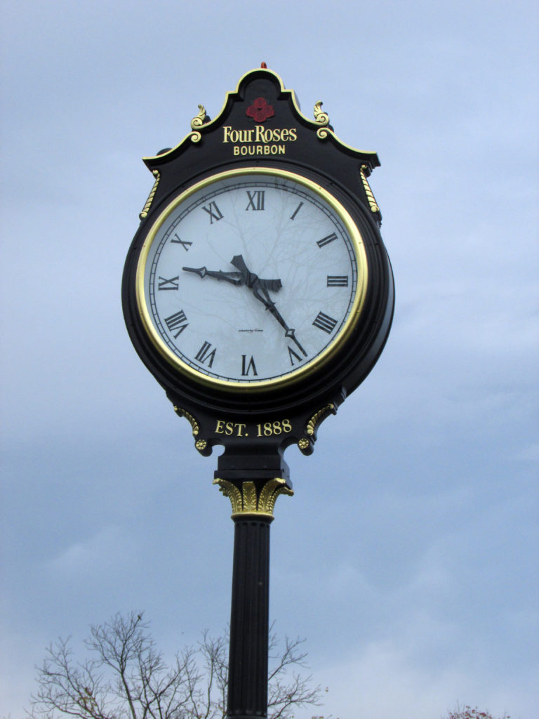 Clock tower at Four Roses Distillery