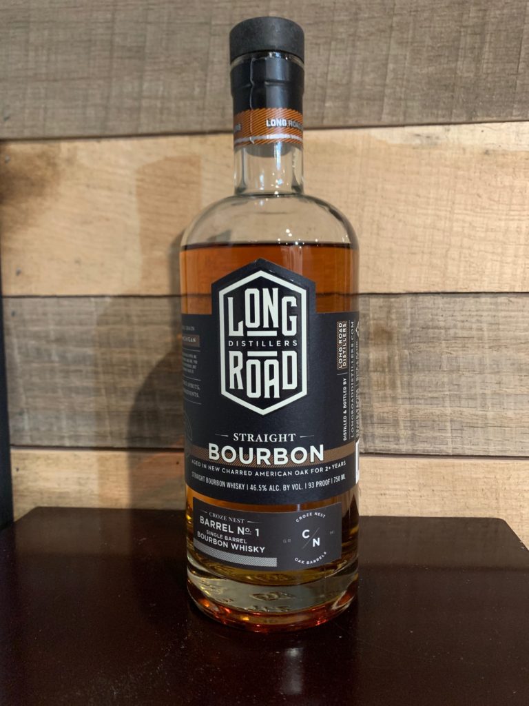 Bottle of Long Road Distillers Straight Bourbon