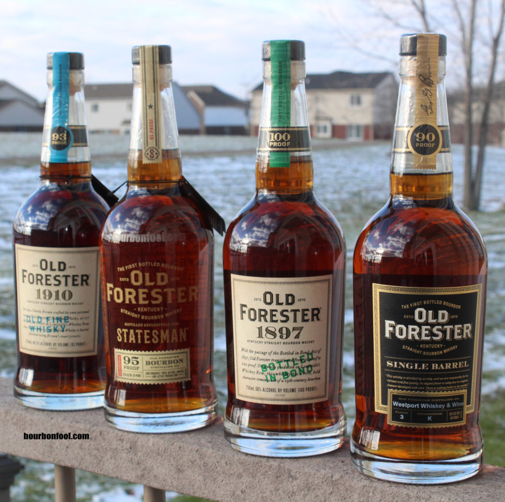 Four Variations of Old Forester Bourbon