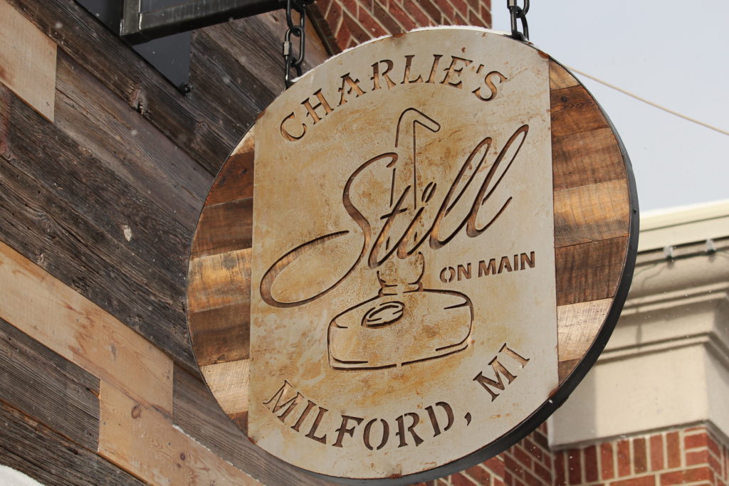 Picture of exterior sign at Charlie's Still on Main in Milford Michigan