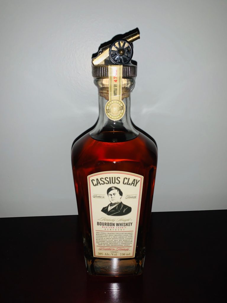 Bottle of Cassius Clay Bourbon