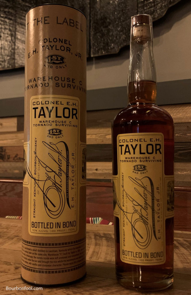 An unexpected bourbon surprise the Bottle of EH Taylor Warehouse C Tornado Surviving