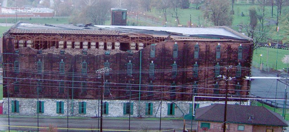 Damaged Buffalo Trace Warehouse C