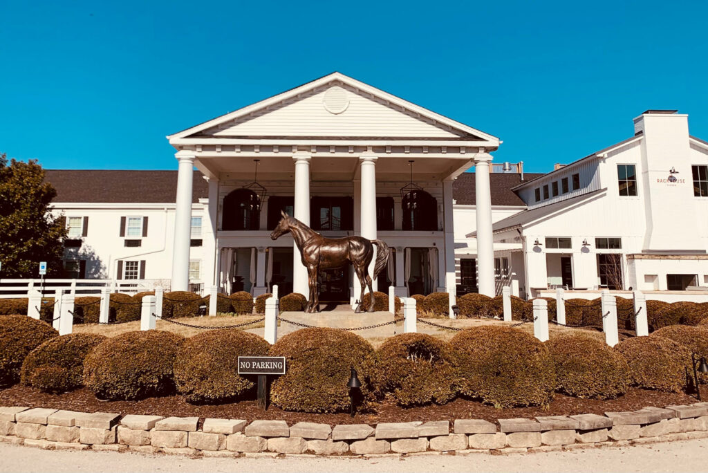 The entrance to the Campbell House hotel in Lexington, Kentucky.