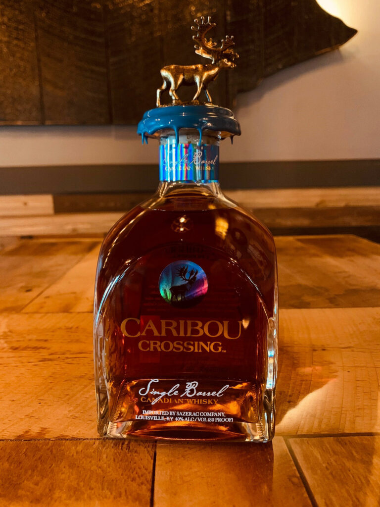 Bottle of Caribou Crossing Single Barrel Canadian Whisky