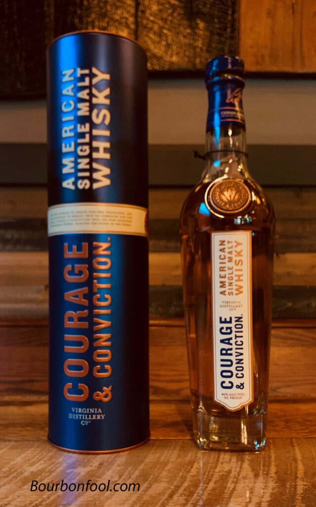 Bottle of Courage and Conviction American Single Malt Whisky