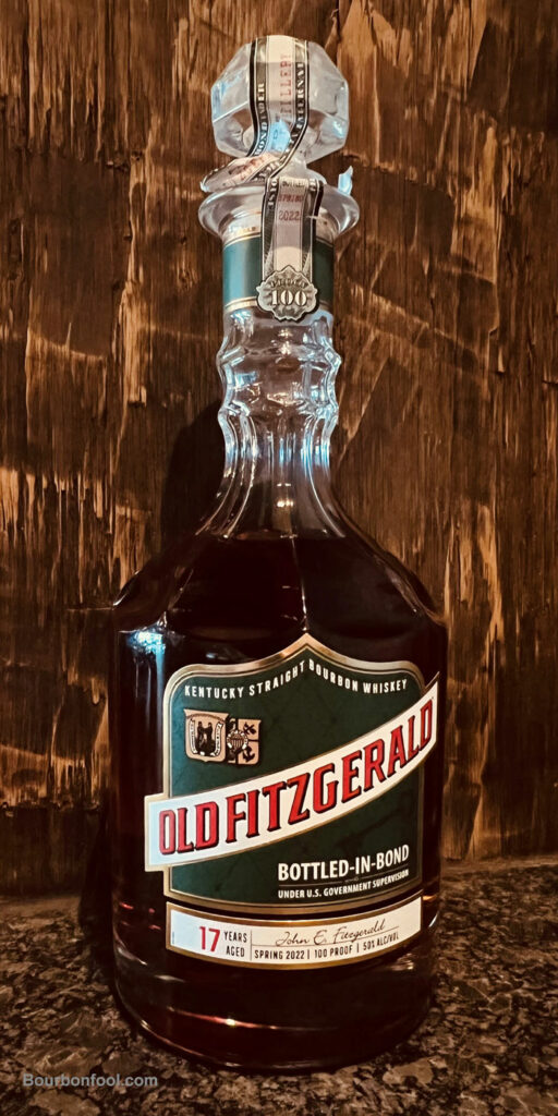 Old Fitzgerald 17-year-old Bourbon originally distilled at the Old Judge Distillery