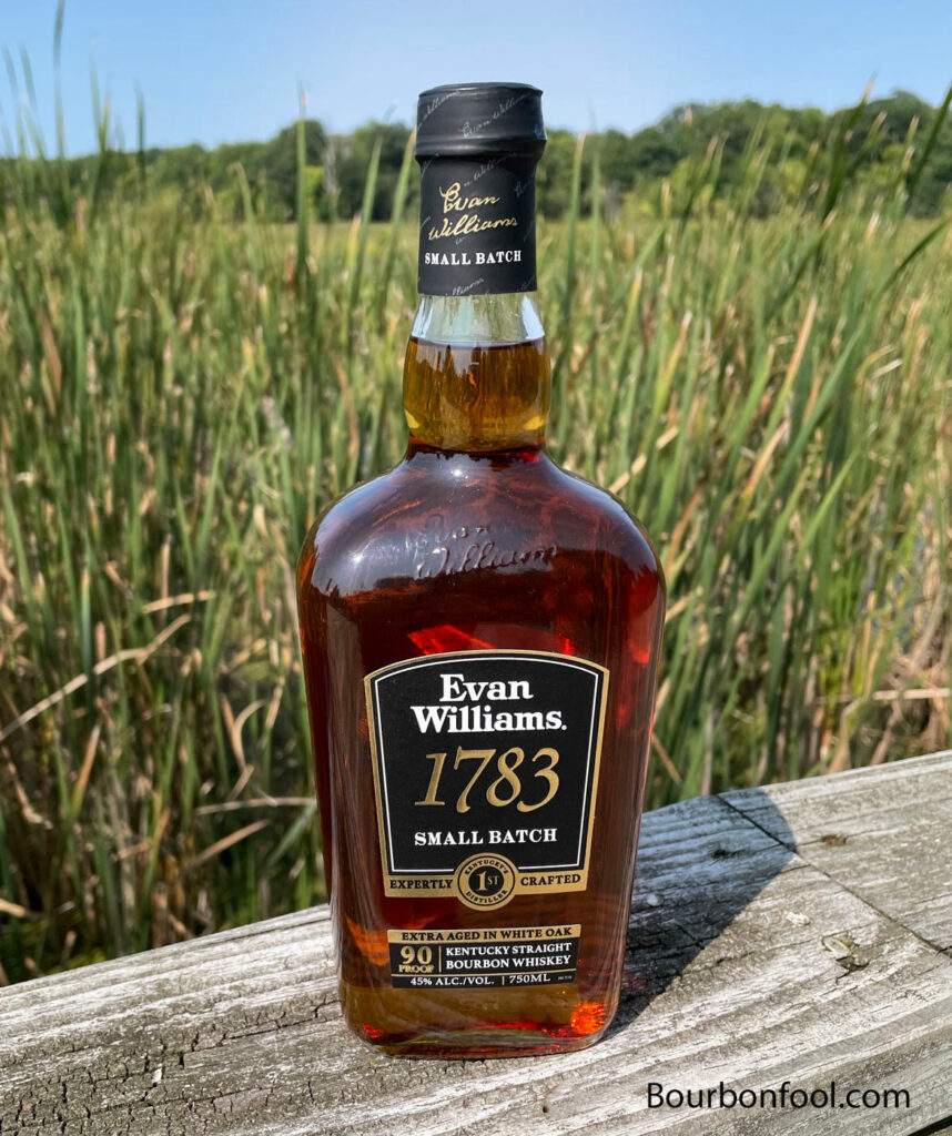 Bottle of Heaven Hill 1783 Small Batch Bourbon