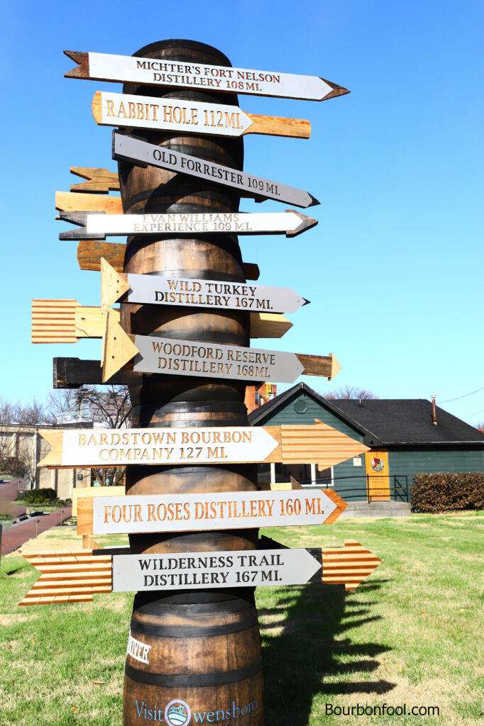 Green River Distillery Location sign